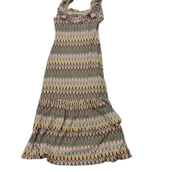 Sundance Southwestern Hippie Boho Crochet Multicolor Maxi Dress, Sz 8 - Picture 11 of 11